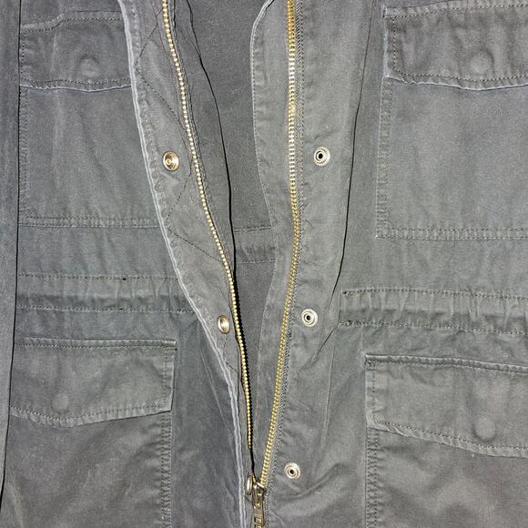 Madewell Stylish Women's Black Cotton Surplus‎ Field Jacket 3x - Picture 4 of 7